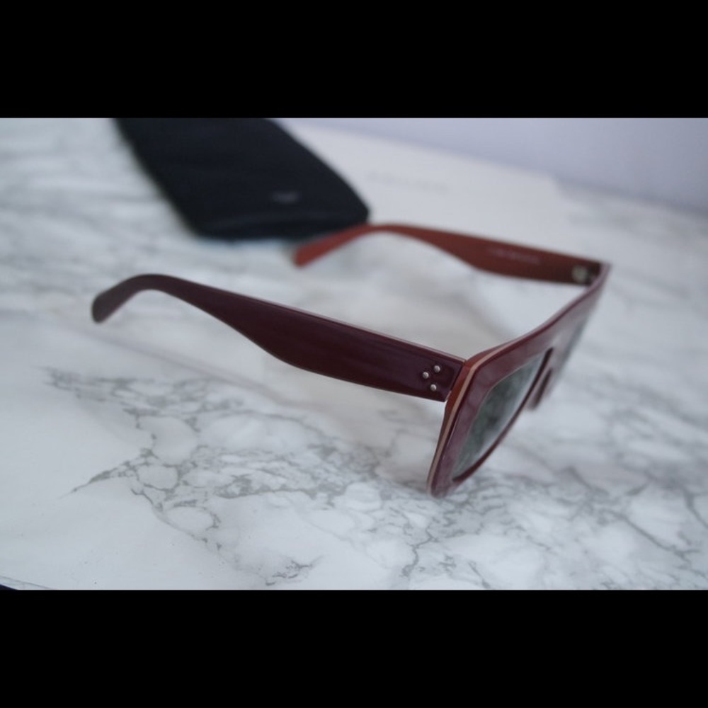 Celine Andrea Oversized Flat Top Sunglasses - Picture 4 of 6